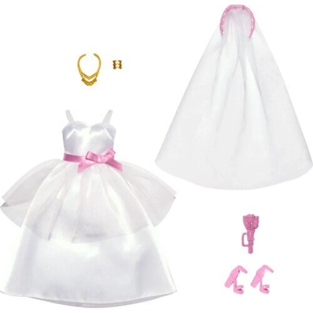 Mattel‎ Barbie Bridal Fashion Pack including Wedding Dress, Veil & Accessories